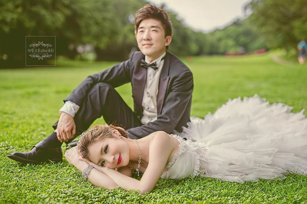婚紗攝影台北婚紗攝影景點推薦|淡水滬尾砲台公園-淡水滬尾砲台草地拍婚紗，視覺流感婚紗攝影，淡水景點推薦