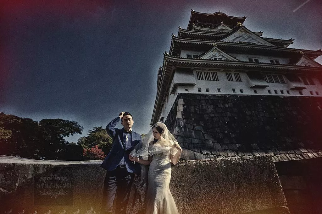日本關西海外婚紗攝影,大阪景點推薦,大阪城天守閣婚紗旅拍-婚紗攝影日本關西海外婚紗攝影大阪景點推薦|大阪城天守閣