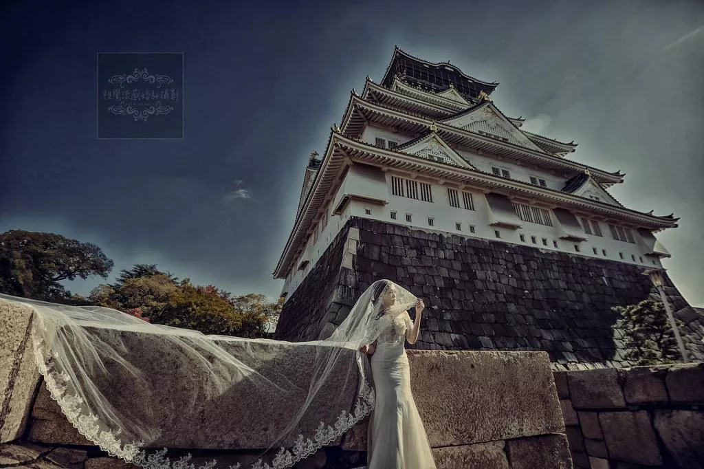 日本關西海外婚紗攝影,大阪景點推薦,大阪城天守閣婚紗旅拍-婚紗攝影日本關西海外婚紗攝影大阪景點推薦|大阪城天守閣