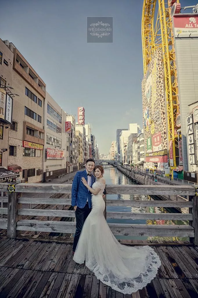 視覺流感婚紗攝影工作室唯一推薦-婚紗攝影海外婚紗日本大阪道頓崛攝影景點|關西大阪府推薦拍攝點