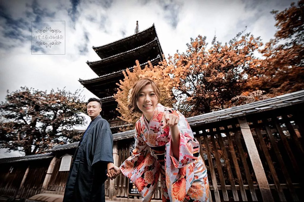 視覺流感婚紗攝影工作室唯一推薦-婚紗攝影日本關西海外攝影拍婚紗推薦景色|京都-高台寺,八阪神社,法觀寺八坂塔