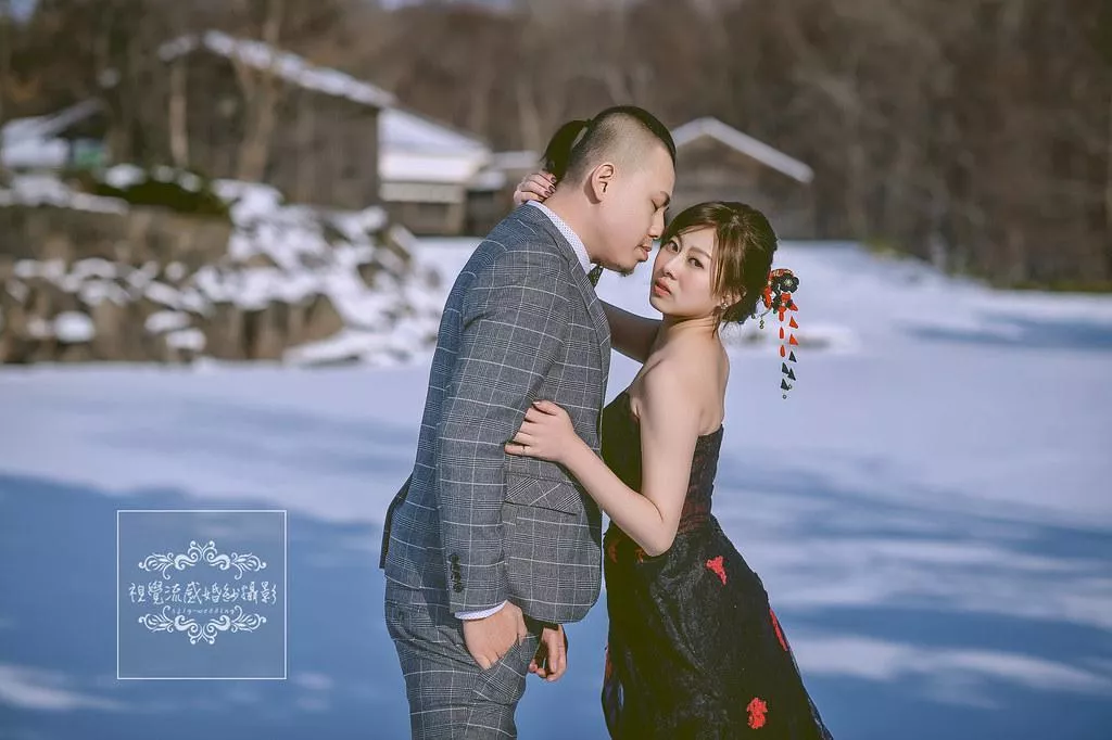 視覺流感婚紗攝影工作室唯一推薦-海外婚紗攝影|日本北海道|開拓之村雪國雪地雪景