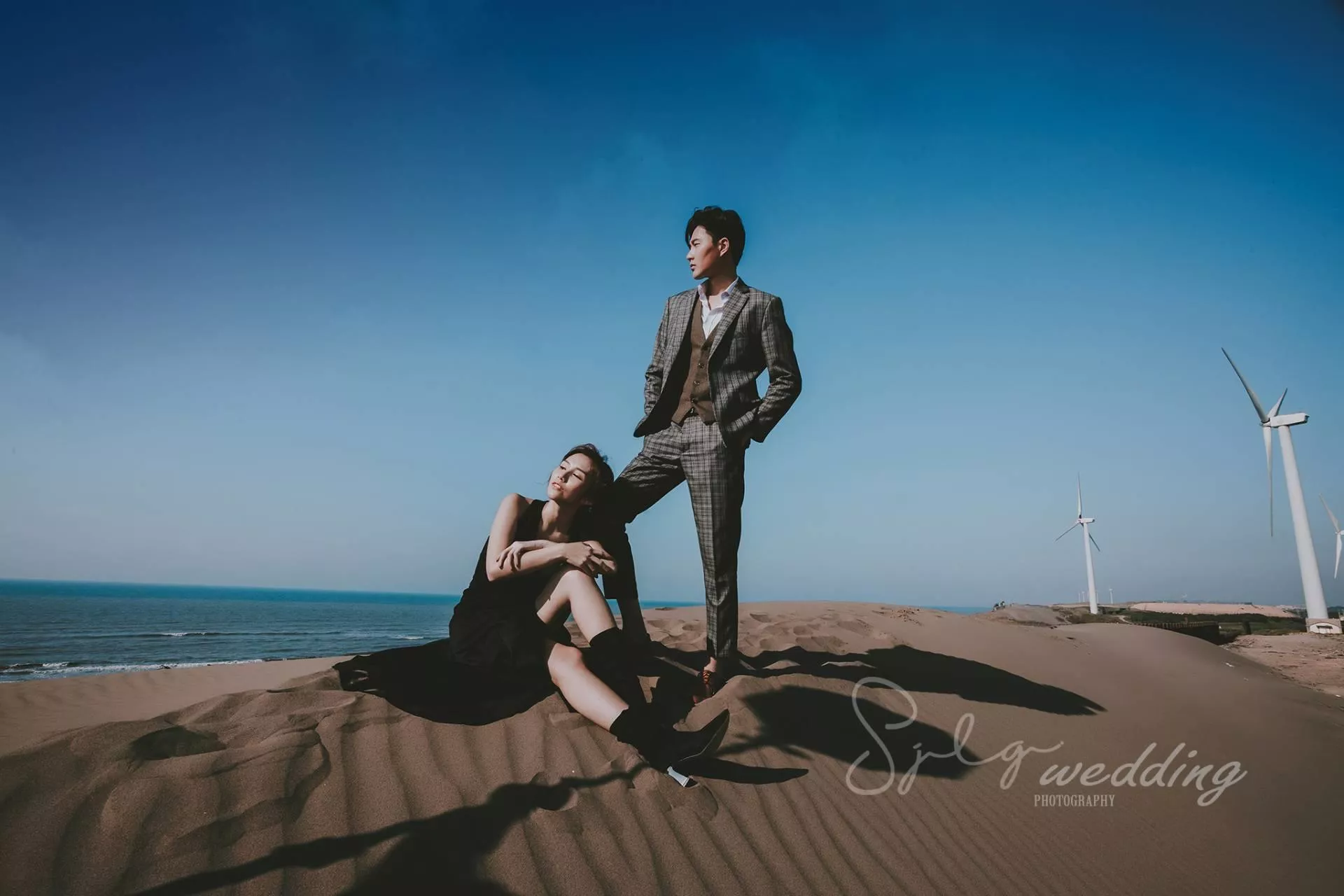 婚紗攝影桃園景點觀音草漯沙丘夕陽美式海景(8)-婚紗攝影桃園景點|觀音草漯沙丘|夕陽美式海景