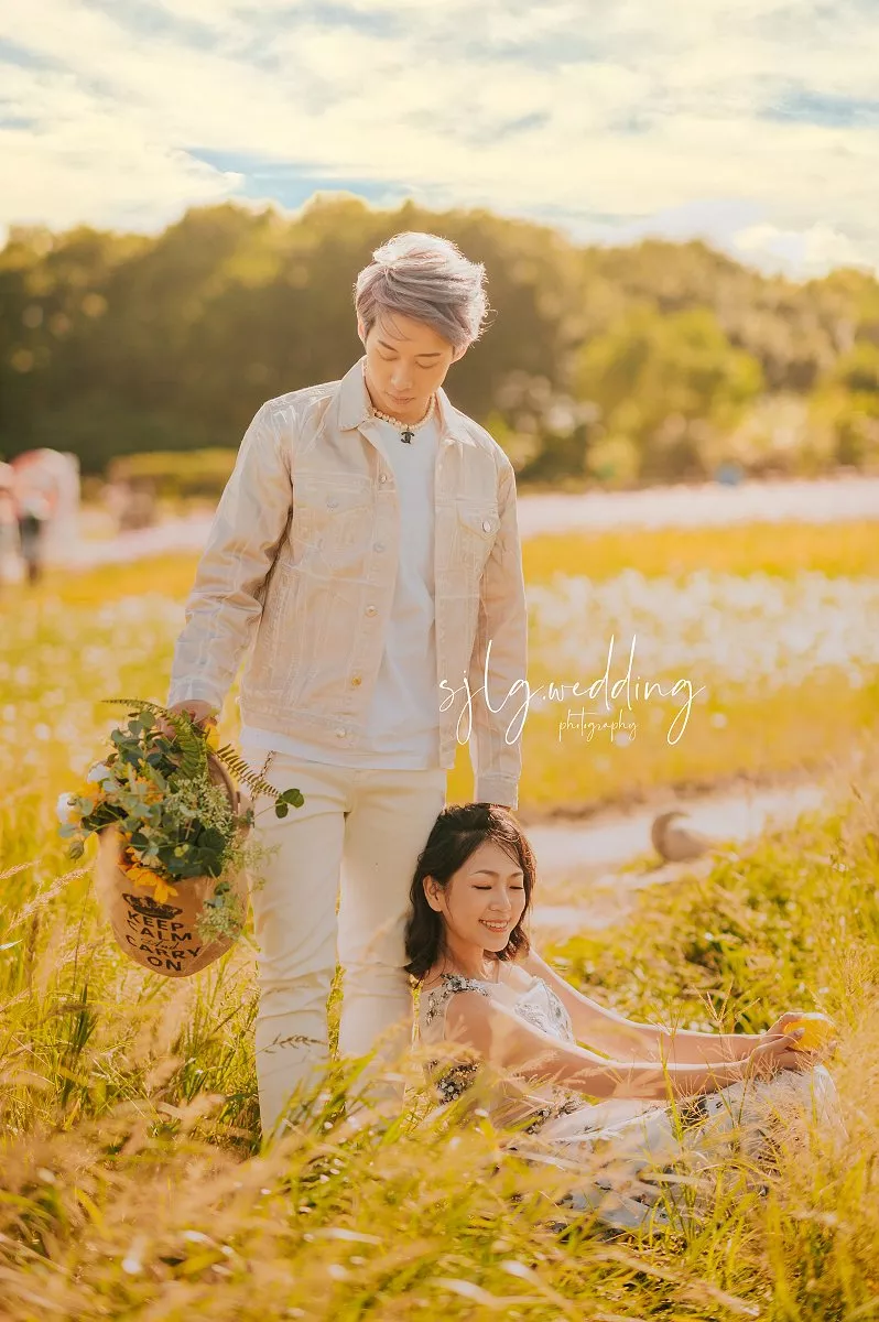 #視覺流感婚紗攝影#外拍婚紗#婚紗照#婚紗攝影#韓式婚紗(8)-關渡秘境花海婚紗攝影八仙抽水站台北|自然清新風格玩拍俏皮